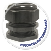 PG42 (30-38) Пластиковый кабельный ввод,черного цвета, гермоввод, вводной сальник