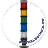 IK75L220XM01 Сигнальная колонна 70 мм Красная, желтая, зелёная, синяя, белая, 220 вольт, светодиод  LED