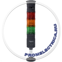 XVUX23RYG Светодиодная колонна 60мм, три цвета красный, желтый, зеленый, зуммер 70-85 дБ, 24VDC управление через ПЛК (PNP/NPN)