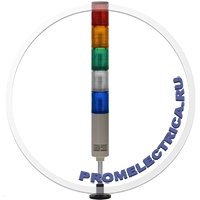 TL56B-024-RYGWB LED колонны 56 мм пять цветов кр.+желт.+зел.+бел.+син. зуммер 80 дБ, 24VAC Светодиодные сигнальные колонны