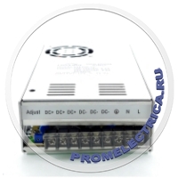 ESE350-12 - блок питания, 350 ватт, 12 Вольт, 29 Ампер, размер 215х115х50, вес 1010 гр входное напряжение 90264 Вольт