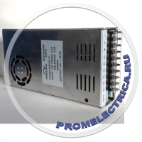 ESE350-12 - блок питания, 350 ватт, 12 Вольт, 29 Ампер, размер 215х115х50, вес 1010 гр входное напряжение 90264 Вольт