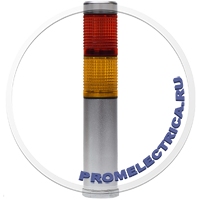 TL25-024-RY Светодиодная сигнальная колонна d=25мм, высота 137 мм, 2 плафона красный-желтый, LED 25 mA, 24VAC/DC, IP54, Innocont