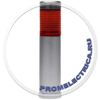 TL25-024-R Светодиодная сигнальная колонна d=25мм, высота 106 мм, 1 плафон красный, LED 25 mA, 24VAC/DC, IP54, Innocont