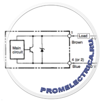 E2E2-X14MD2 Двухпроводные индуктивные датчики приближения M18, дист 14 мм, NС, двухпроводной кабель 2м