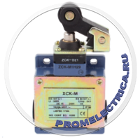 XCKM121H29 Концевой выключатель, влагостойкий, в металлическом корпусе с термопластиковым роликовым рычагом горизонтального срабатывания Schneider Electric