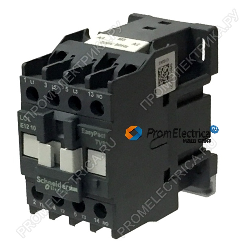 LC1E1210M5 (12А 220VAC) Контактор / магнитный пускатель для мотора до 5,5 кВт или активной нагрузки до 25 Ампер, замена для LC1D1210M7 , LC1D12M7, ПМЛ1100