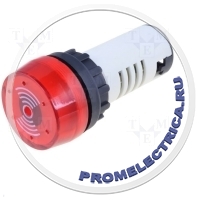 COBI ELECTRONIC CM22-SLR - Светозвуковой оповещатель 22мм IP54 Цвет: красный 24