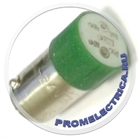 BA9S-LED-24VAC/DC-G Светодиодные лампочки, цоколь BA9S, зеленого цвета 24VAC/DC