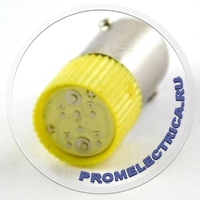 BA9S-LED-220VAC-Y Светодиодные лампочки, цоколь BA9S, желтого цвета 220 Вольт 50 Hz