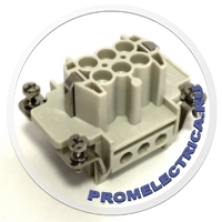 93601-0207 GWconnect Гнездо 6 контактов + земля, 16 Ампер 500 Вольт Molex