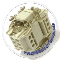 Комплект 6 pin, 16A, прямой кабельный, встраиваемый блочный корпус, разъем силовой электрический, сальник Pg16, набор - 790667545 Molex 936030036