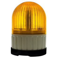 SL100B-024-Y Желтый ( оранжевый ) светодиодный маяк, проблесковый маячок 24 Вольт (24VDC) 6 режимов работы, герметичный IP55/65