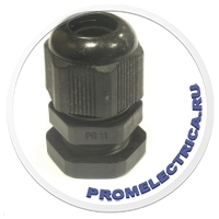 PG11 (5-10) Пластиковый кабельный ввод,черного цвета, гермоввод, вводной сальник