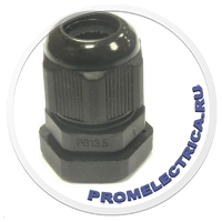 PG135 (6-12) Пластиковый кабельный ввод,черного цвета, гермоввод, вводной сальник