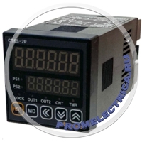 CT4S-1P2 (24 VDC) Цифровой счётчик-таймер, 48х48мм, 2 индикатора по 4 разряда, сброс, 1 выход, 24VDC Autonics